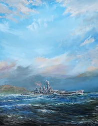 USS Washington verlässt Guadalcanal, 2018